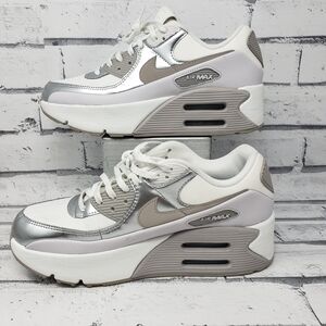 Nike Air Max 90 LV8 Women's Sneakers - White/Silver/Mauve
